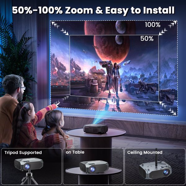 projector 5G WiFi Bluetooth 1080P