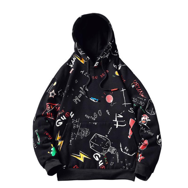 felpa con cappuccio uomo loose